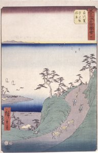 Station 33, Shirasuga; Série Kyoka Tokaido - Ando or Utagawa Hiroshige