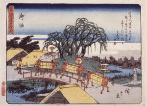 Station 36, Goyu; Série Kyoka Tokaido - Ando or Utagawa Hiroshige