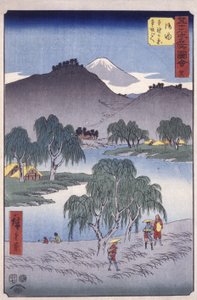 Station 36, Goyu; Série Kyoka Tokaido - Ando or Utagawa Hiroshige