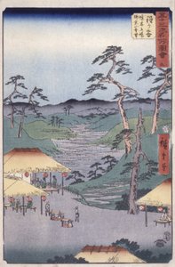 Station 5, Hodogaya - Ando or Utagawa Hiroshige