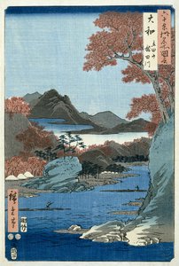 Rivière Tatsuta, province de Yamato - Ando or Utagawa Hiroshige