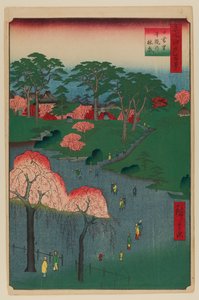 Temple Gardens, Nippori - Ando or Utagawa Hiroshige