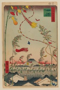 La ville fleurit, festival Tanabata - Ando or Utagawa Hiroshige