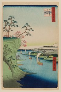 Vue sur Konodai et la rivière Tone - Ando or Utagawa Hiroshige
