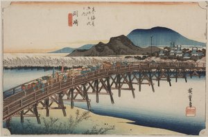 Pont de Yahagi - Ando or Utagawa Hiroshige