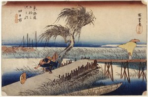 Yokkaichi (Station #44) - Ando or Utagawa Hiroshige
