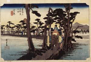 Yoshiwara - Ando or Utagawa Hiroshige