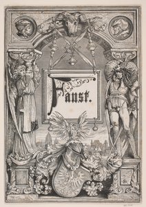 Page de titre et vignette pour une édition de "Faust", Munich 1884 - André Bork