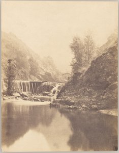 Paysage avec cascade