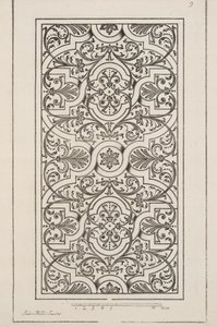 Design pour Parterre, du Théâtre des Plans et Jardinages, pub.1652 (gravure) - André Mollet