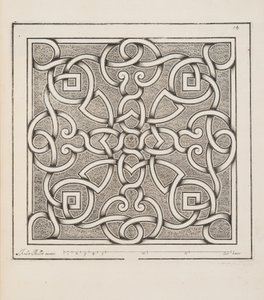 Conception pour un parterre, du Théâtre des Plans et Jardinages, pub.1652 - André Mollet