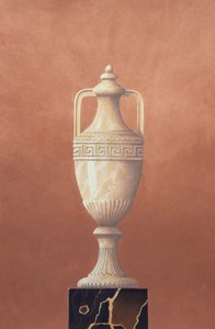Amphore en marbre blanc - Andras Kaldor