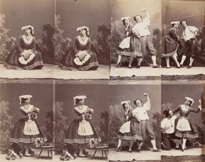 Eugénie Schlosser et Coralli - Andre Adolphe Eugene Disderi