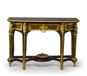 Une paire assortie de tables de console Louis XIV, c.1710 - Andre Charles (attr. to) Boulle