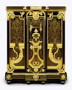 Petite armoire Louis XIV avec montures en or moulu, 1700-10 - Andre Charles Boulle