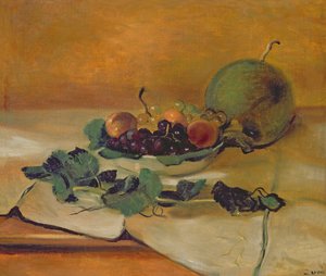 Melon et fruits, vers 1927 (huile sur toile)