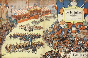 Défilé du 14 juillet, illustration pour Le Rire