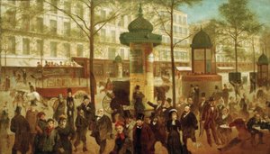 Le Boulevard Montmartre - Andre Gill