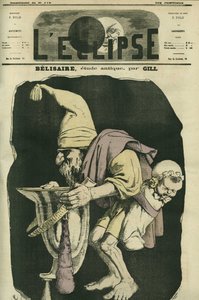 Bélisaire mendiant en disant "c