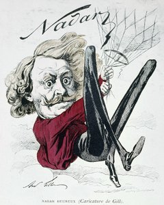 Caricature de Nadar par Gill - Andre Gill
