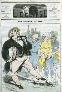Caricature "aux champs". Couverture dans "L