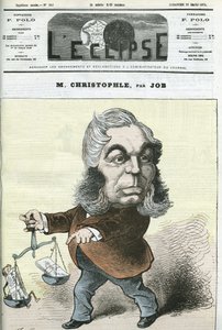 Caricature par Albert Christophle, homme politique français. Couverture dans « L