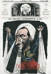 Caricature par Gill, dans "La Lune", 1er septembre - Andre Gill