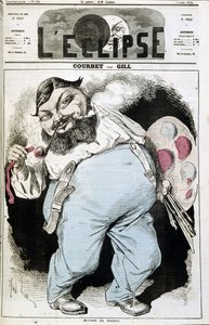 Caricature par Gustave Courbet - dans "L
