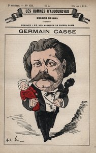 Caricature de Germain Casse (1837-1900) homme politique français, de 