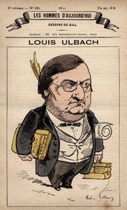 Caricature de Louis Ulbach (1822-1889) de 