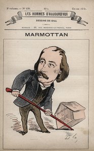 Caricature de Pierre Joseph Henri Marmottan 1832-1914 de 