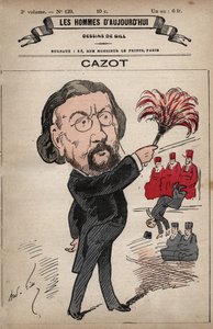 Caricature de Theodore Joseph Jules Cazot (1821-1912) homme politique français, de 