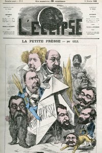 Création de « La Petite Presse », avec Jannin, Delsaux, Hermant, Hemery, De Balathier, Bragelonne, Dumas, Ponson du Terrail, Jean du Boys, Revillon et Coste. Couverture dans « L