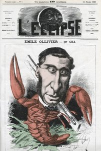 Emile Ollivier (1825-1913), homme politique français. Couverture dans « L