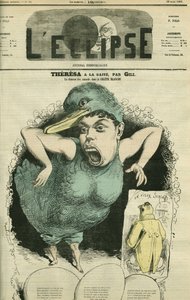 Emma Valendon dite Thérésa (1837-1913), chanteuse dans « Les Canards tyroliens » au Théâtre de la Gaîté. Couverture dans « L