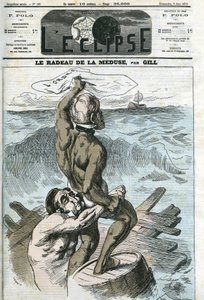 Eugène Rouher (1814-1884) et Clément Duvernois (1836-1879), politiciens français. Couverture de "L