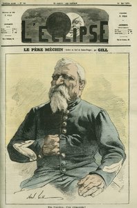 Père Méchin, geôlier en chef de la prison Sainte-Pélagie à Paris. Couverture dans « L