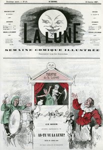 Avez-vous vu la lune ? au théâtre de la lune à Paris - Andre Gill