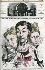 Illustration de "Objets perdus", chansons racontant les histoires de 3 femmes ayant perdu leur chien, sac à main et chat. Couverture dans "L