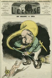 À la chasse, Louis-Napoléon Bonaparte (1808-1873), Président de la République en 1848 et Empereur de France de 1852 à 1871. Couverture dans « L
