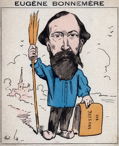 Joseph Eugène Bonnemère, historien et écrivain français - caricature par André Gill, dans « Les Hommes d