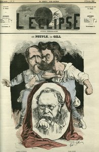 Les Peuples, avec Clément Duvernois (1836-1879), Pierre-Joseph Proudhon (1809-1865), et Jules Vallès (1832-1885), écrivains et politiciens. Couverture dans « L