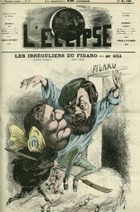 Les irréguliers du Figaro, entrés dans le journal de Charles Monselet (1825-1888) et Jules Vallès (1832-1885). Couverture dans L