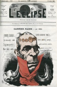 Louis Antoine Garnier-Pagès (1803-1878), politicien français. Couverture dans "L