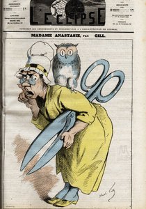 Madame Anastasie avec les ciseaux de la censure