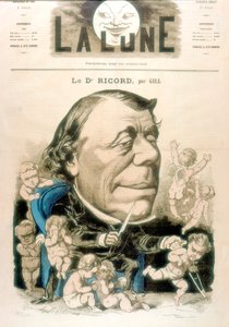Philippe Ricord, chirurgien et vénérologue français, 1867 - Andre Gill