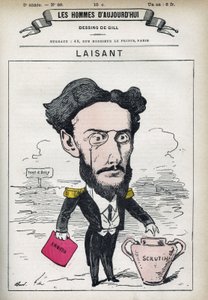 Portrait de Charles-Ange Laisant, scientifique et homme politique français. Caricature par Gill, Paris - Andre Gill