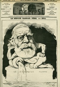 Portrait de François-Vincent Raspail (1794-1878), chimiste, médecin et homme politique français. Couverture dans « L