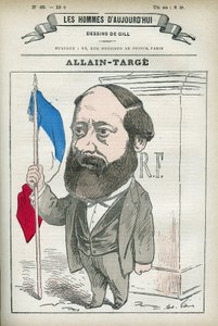 Portrait de François Allain-Targé (1832-1902), avocat, magistrat, journaliste et homme politique français, il fut ministre de l