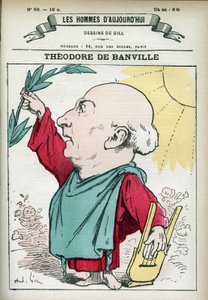 Portrait de Théodore de Banville (1823-1891), poète français et l
